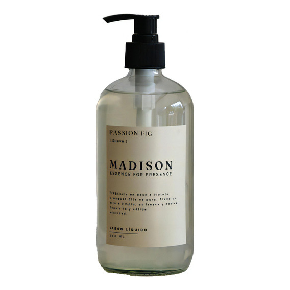 Jabón Líquido 500 Ml Passion Fig Transparente Madison