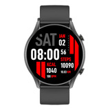 Smartwatch Kieslect Kr 1.32  Caja 45.7mm De  Metal  Negra, Malla  Negra De  Silicona