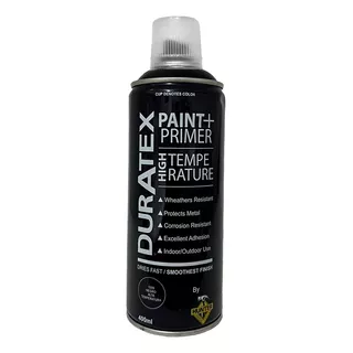 Pintura En Spray Alta Temperatura 1000 Grados Negro Duratex