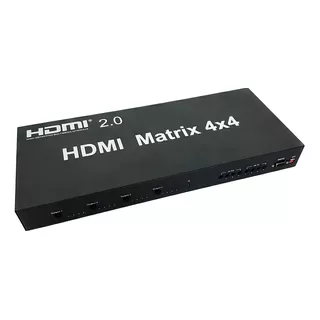 Matriz De Vídeo Hdmi 4k 30hz C/ Áudio 4 X 4 Hdmx4x4.n Com