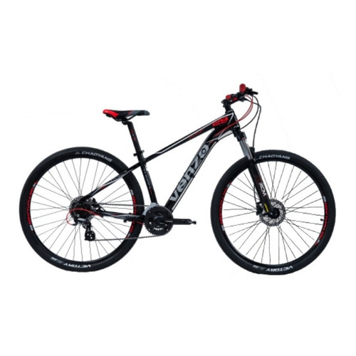 Mountain bike Venzo 24 Velocidades Thorn Revo  2023 R29 M 24v frenos de disco hidráulico cambios Shimano color negro/blanco/rojo  