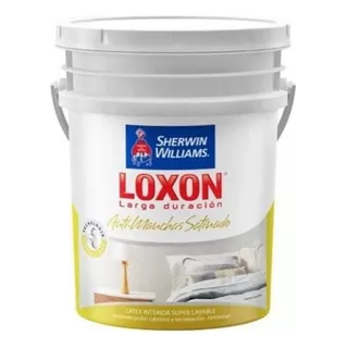 Loxon Latex Antimanchas Interior Lavable Satinado 20lts+pinc