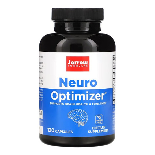 Jarrow Formulas, Neuro Optimizer, 120 Cápsulas, Apoya La Función Cerebral Y Antioxidante De Forma Segura Y Natural, Sin El Uso De Estimulantes, Respalda El Metabolismo Cerebral.