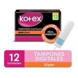 Tampones Digitales Kotex X 12 Unidades