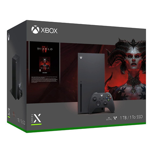 Xbox X Diablo 4k 120fps 16gb 1tb Wifi Latentación Color Negro