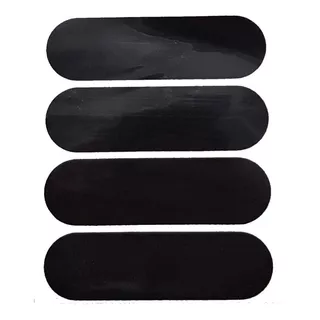 Kit Adesivos Refletivo Para Capacete Moto Cor Preto