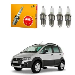  Jogo Velas Ngk Idea Adventure 1.8 8v 2005 A 2011