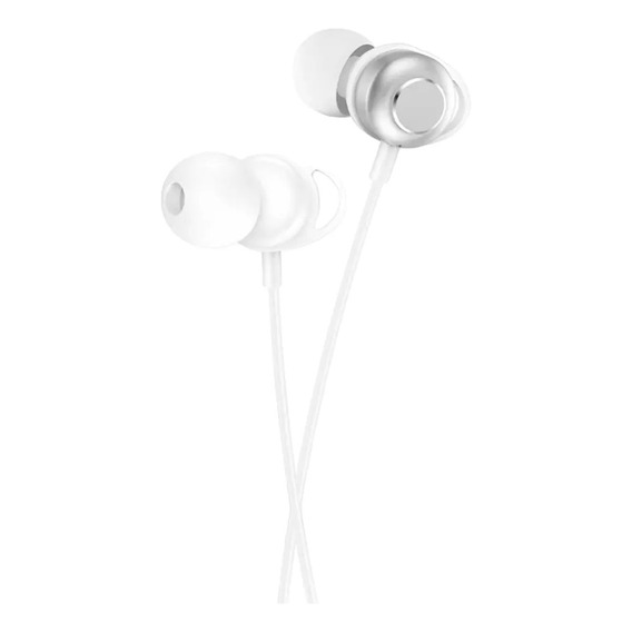 Auricular Con Cable Foneng T59 In-ear Color Blanco Febo