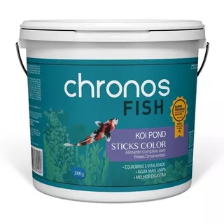 Ração Chronos Fish Koi Pond Sticks Color 3900g Polinutri