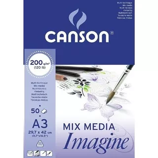 Canson Academia Block T.mixtas, 29.7x42 Cm (a3)