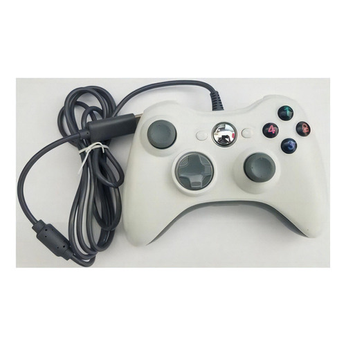 Control Joystick Usb Alambrico Compatible Con Xbox 360 Y Pc Color Blanco