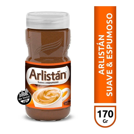 Café instantáneo suave Arlistán sin TACC frasco 170 g