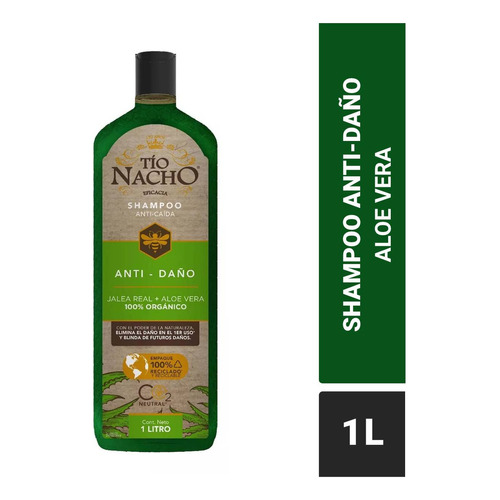 Tío Nacho Shampoo Aloe Vera Antidaño Reparación Profunda 1 L