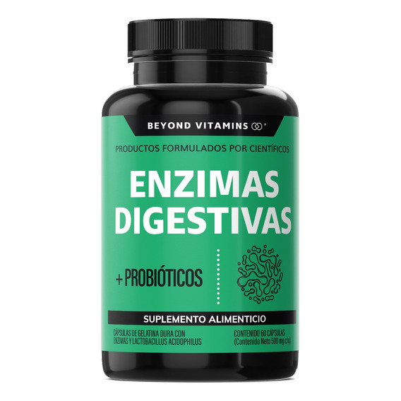 Enzimas Digestivas + Probióticos -suplemento Alimenticio 180