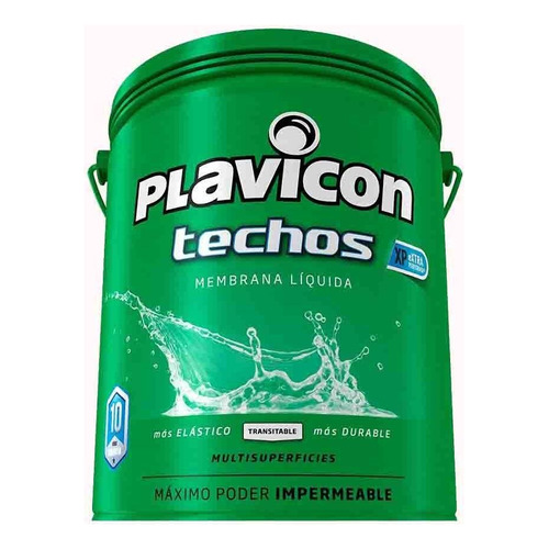 Membrana Liquida Techos Multisuperficies 5 Kg Plavicon Color Gris