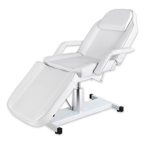 Silla/Camilla fija estéticas de acero color blanco Beauty Prof 21098 