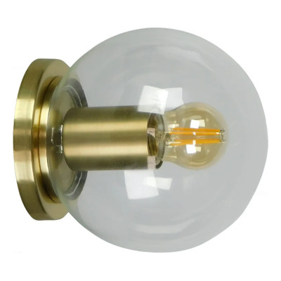 Lampara Aplique Pared Techo Globo Tte 15cm Apto Led Oro Mate Oro Mate - Globo Tte