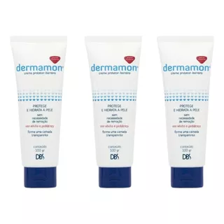 Kit 3 Barreira Dermamon Protetor Da Pele 100g