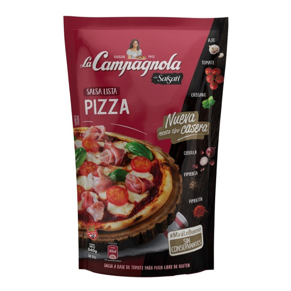 Salsa Para Pizza La Campagnola Mediana