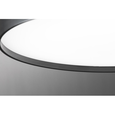 Plafon Led York Negro Control Remoto 45w Diseño Moderno Lk