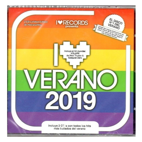 Cd I Love Verano 2019 Int.varios