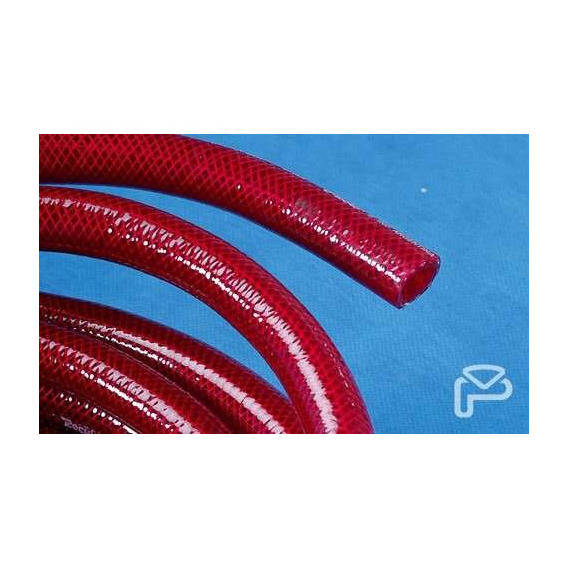 Manguera Presión Pvc Rojo Agua/aire 06mm 1/4 Plastimet