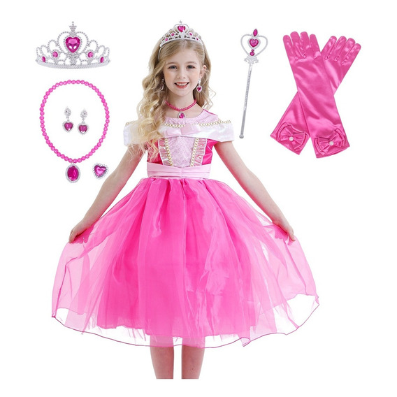 Vestido De Princesa Aurora Para Fiesta Día Del Niño Cosplay