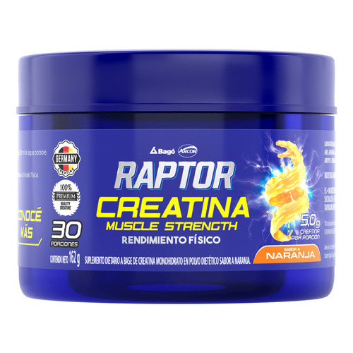 Raptor Creatina - Sabor Naranja