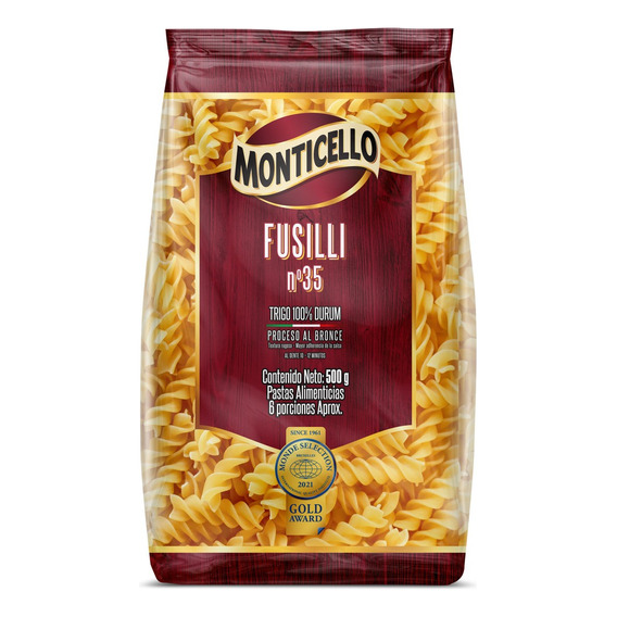 Fusilli Monticello X 500 Gr - g a $14