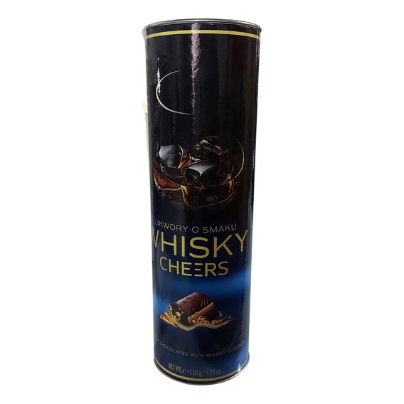 Chocolates Con Licor Whisky Cheers Mieszko Tubo 150 Grs