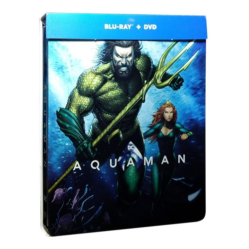 Aquaman Steelbook Dc Comics Pelicula Blu-ray + Dvd
