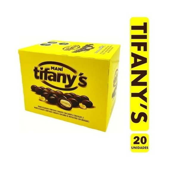 Tifany's  Maní Bañado En Chocolate (caja Con 20 Unidades)