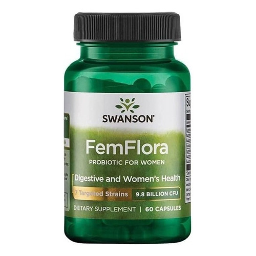 Femflora Probioticos Mujer 60cáp 9.8 Bill  Cfu Swanson