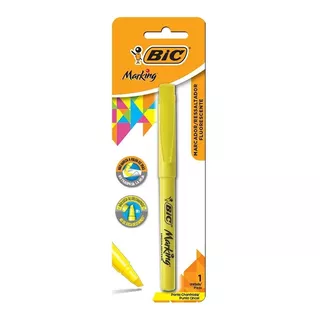 3 - Canetas Marca Texto Bic  Pastel C/03 Envio Rapido