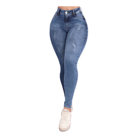 Jeans Pantalones Colombianos Dama Mujer Mezclilla Premium