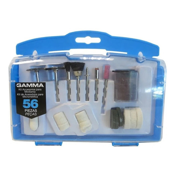 Set Kit Accesorio Mini Torno 56 Piezas Gamma G19503ac Dremel
