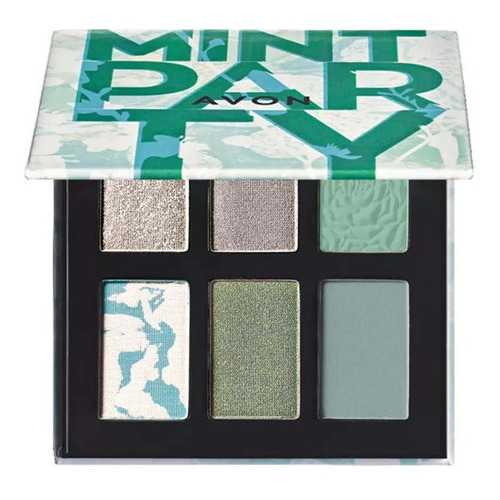 Avon Bloom Ka Boom Paleta De Sombras Para Párpados 6 Sombras Color De La Sombra Mint Party