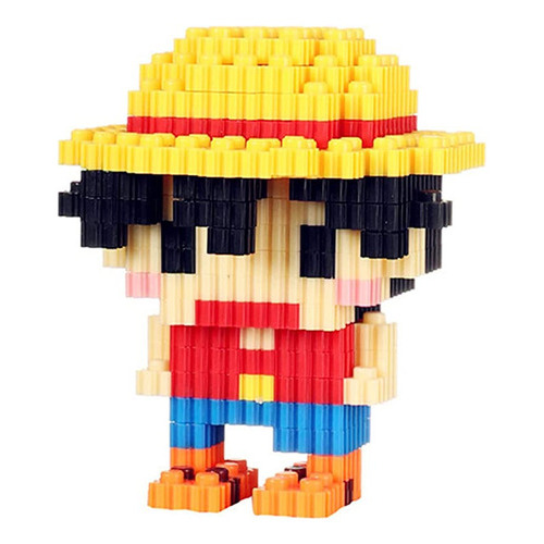 Figuras One Piece Armables Mini Blocks Mugiwuaras Premium. Cantidad De Piezas 212
