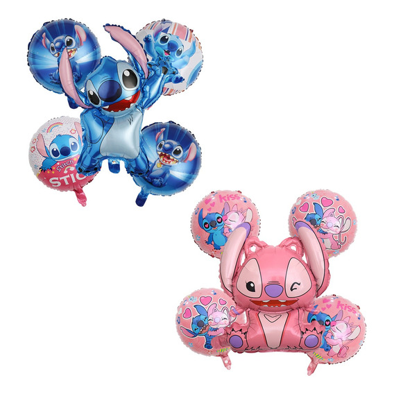 Kit 10 Globo Lilo & Stitch Cumpleaño Decoracion Fiesta