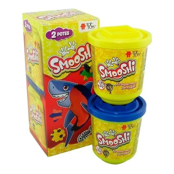 Smooshi Masas Pack X2 Potes Tiburon Top Toys 5022