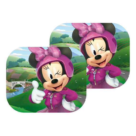 Cortina Parasol Auto Lateral Plegable Niños Disney Minnie