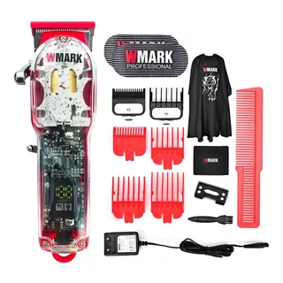 Maquina De Cortar Cabelo Wmark Ng409 C/ Lamina E Capa Luxos