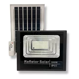 Refletor Holofote Ultra Led Solar 200w + Placa Imperdível