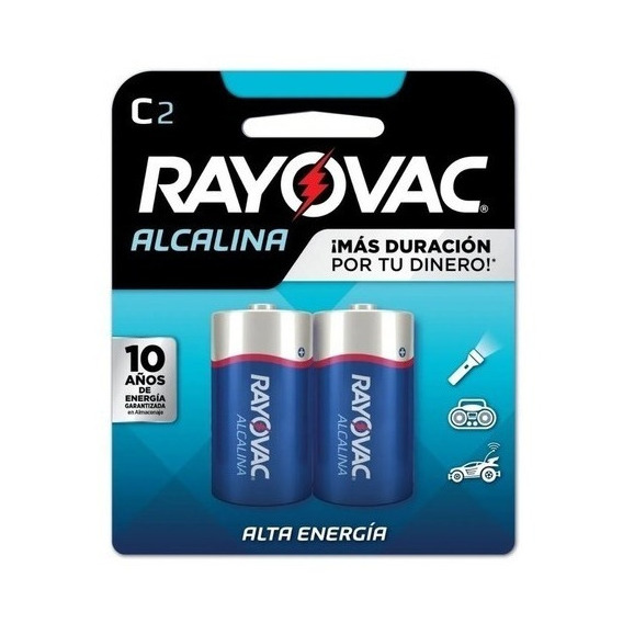 Pack 2 Pilas Alcalinas Rayovac C Medianas Mayorista Oficial