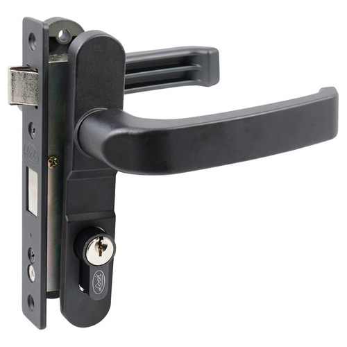 Cerradura Lock Para Puerta De Aluminio Color Negro 11cl /vc