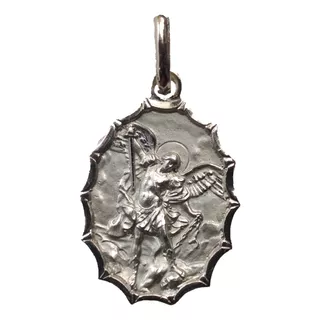 Medalla Plata 925 San Miguel Arcángel #145 Bautizo Comunión