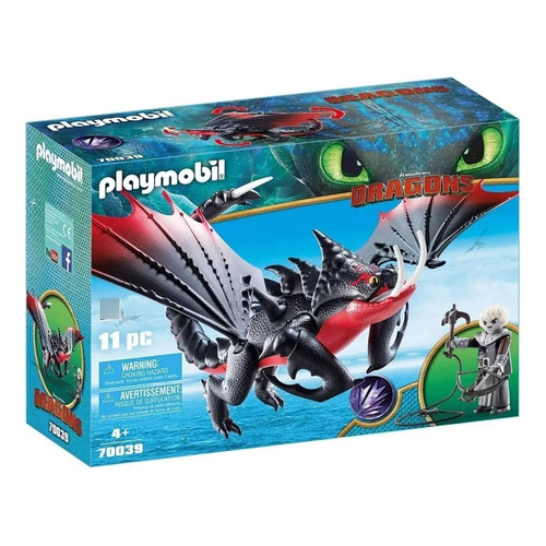 Playmobil Dragons 70039 Aguijón Venenoso Y Crimmel Cantidad De Piezas 11
