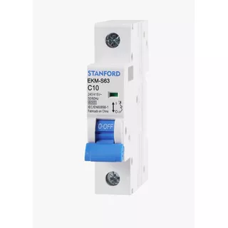 Interruptor Automatico 1p 10a Stanford 6ka C 1x10a Sec