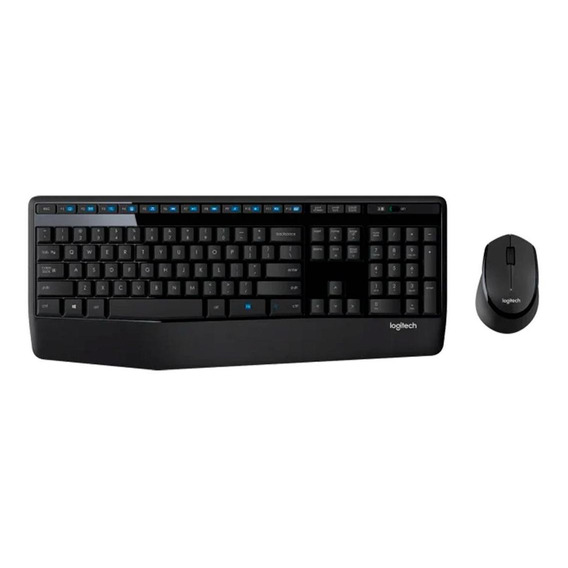 Teclado Logitech + Mouse Mk345 Wireless Usb Sp Black