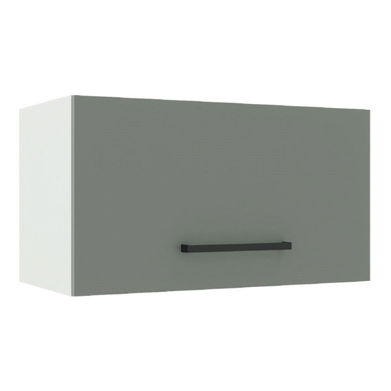 Armario de aire Agata Madesa, 60 cm, 1 puerta inclinable B, color gris blanco/gris